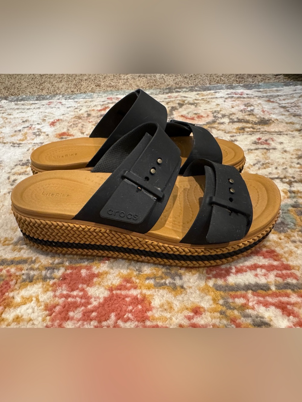 CROCS Brooklyn Woven Buckle Sandals
